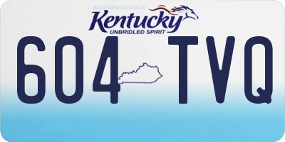 KY license plate 604TVQ