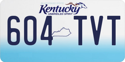 KY license plate 604TVT