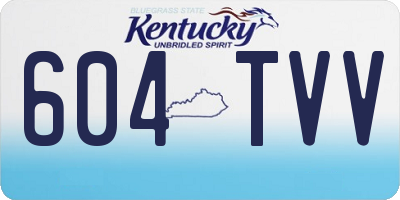 KY license plate 604TVV