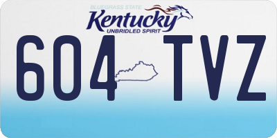 KY license plate 604TVZ