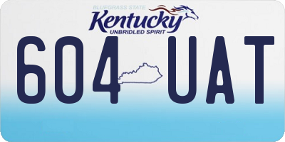 KY license plate 604UAT