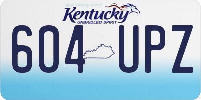 KY license plate 604UPZ