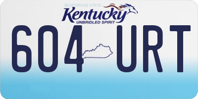 KY license plate 604URT