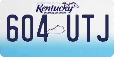 KY license plate 604UTJ