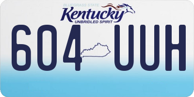 KY license plate 604UUH