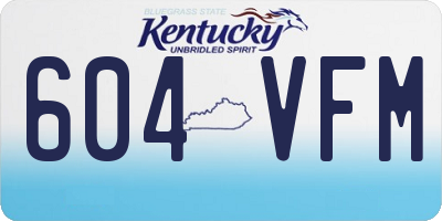 KY license plate 604VFM