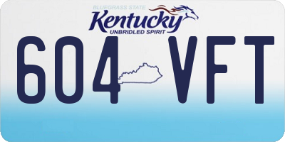 KY license plate 604VFT