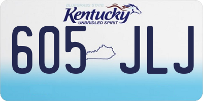 KY license plate 605JLJ