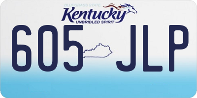 KY license plate 605JLP