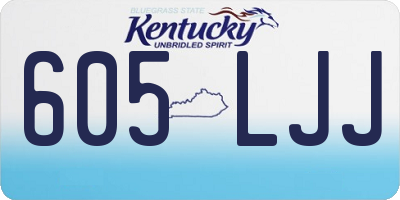 KY license plate 605LJJ