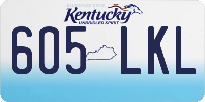 KY license plate 605LKL