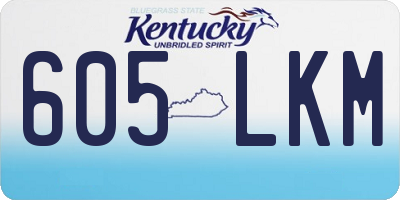 KY license plate 605LKM