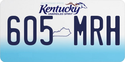KY license plate 605MRH