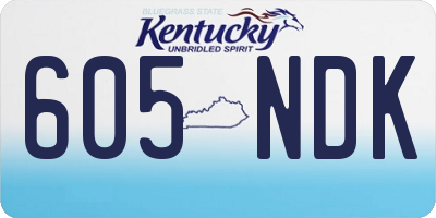 KY license plate 605NDK