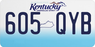 KY license plate 605QYB