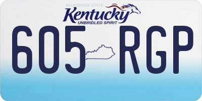 KY license plate 605RGP