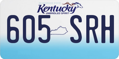 KY license plate 605SRH
