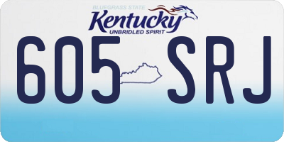 KY license plate 605SRJ