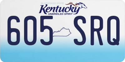 KY license plate 605SRQ