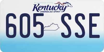 KY license plate 605SSE