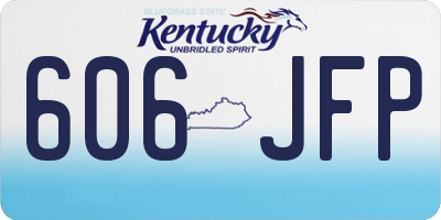 KY license plate 606JFP