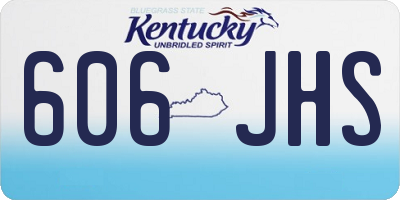 KY license plate 606JHS
