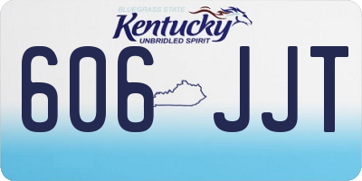 KY license plate 606JJT