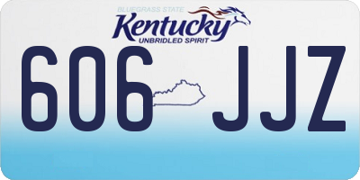 KY license plate 606JJZ