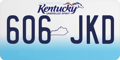 KY license plate 606JKD
