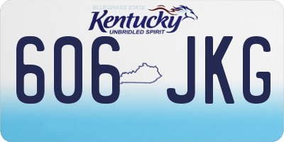 KY license plate 606JKG