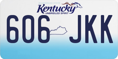 KY license plate 606JKK