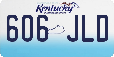 KY license plate 606JLD