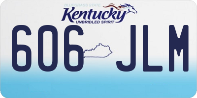 KY license plate 606JLM