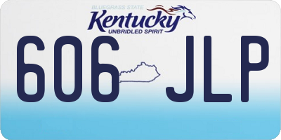 KY license plate 606JLP