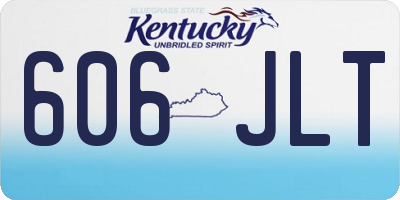 KY license plate 606JLT
