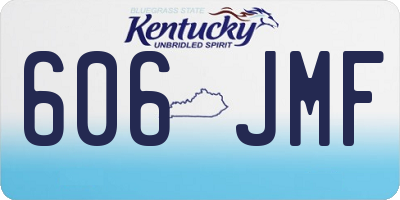 KY license plate 606JMF