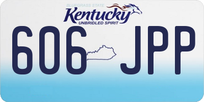 KY license plate 606JPP