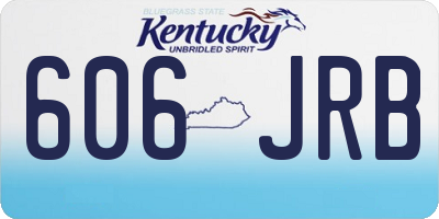 KY license plate 606JRB