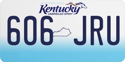 KY license plate 606JRU