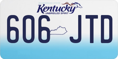 KY license plate 606JTD