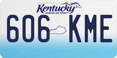 KY license plate 606KME