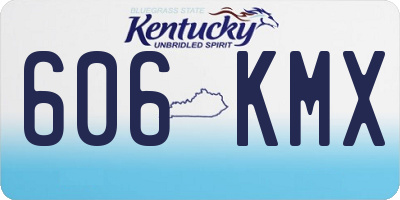 KY license plate 606KMX