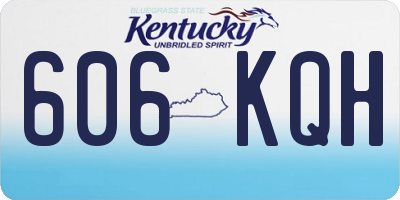 KY license plate 606KQH