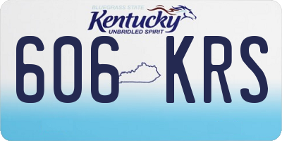 KY license plate 606KRS