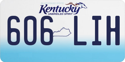 KY license plate 606LIH
