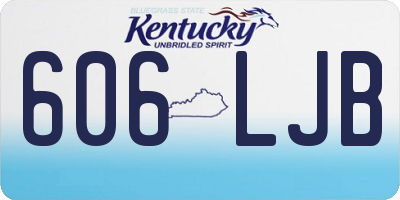 KY license plate 606LJB