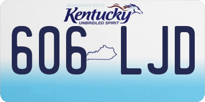 KY license plate 606LJD
