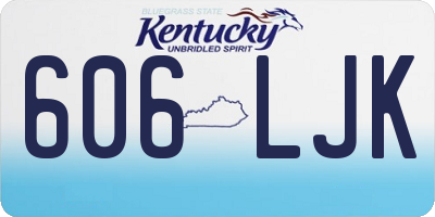 KY license plate 606LJK