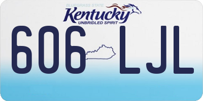 KY license plate 606LJL