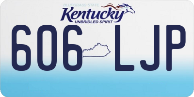 KY license plate 606LJP